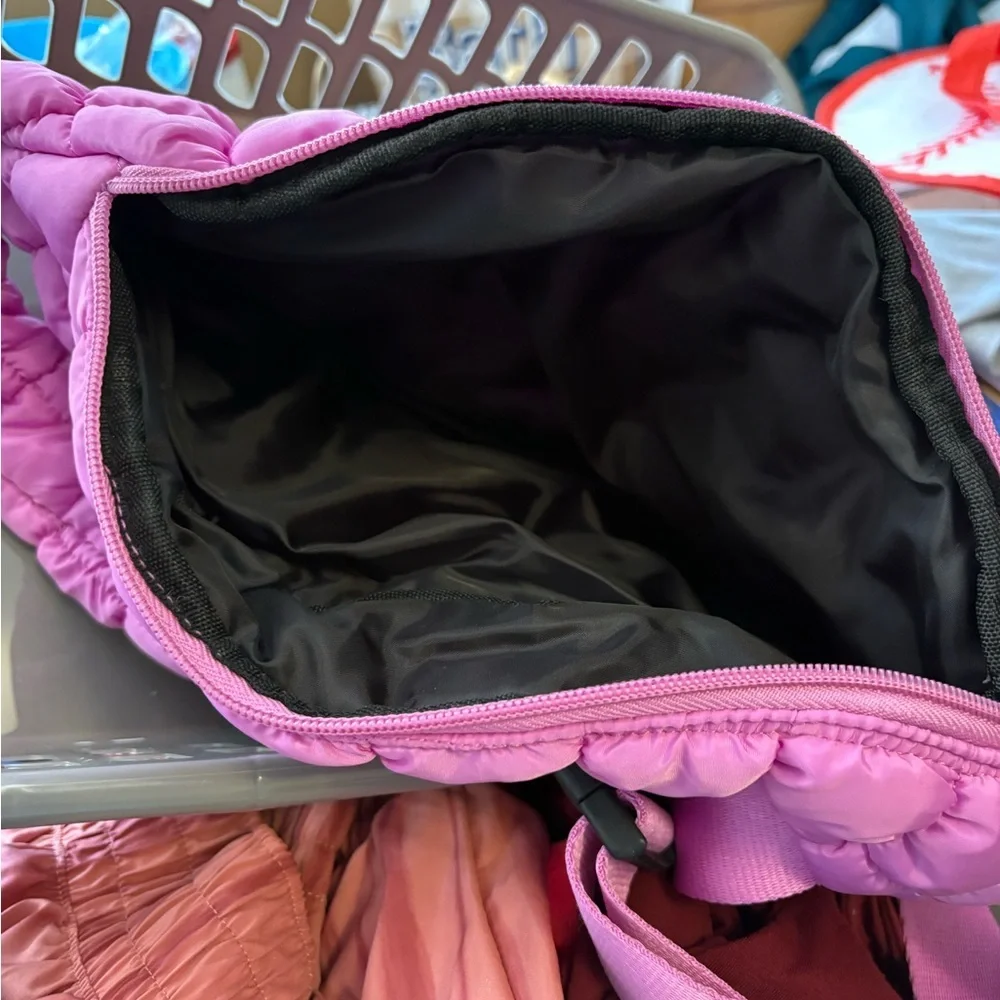 Brand New! Pickle Ball Bag / Crossbody  Pink Quilted Over the Shoulder Bag